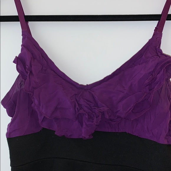 Mini dress super short purple and black size S - Picture 3 of 5